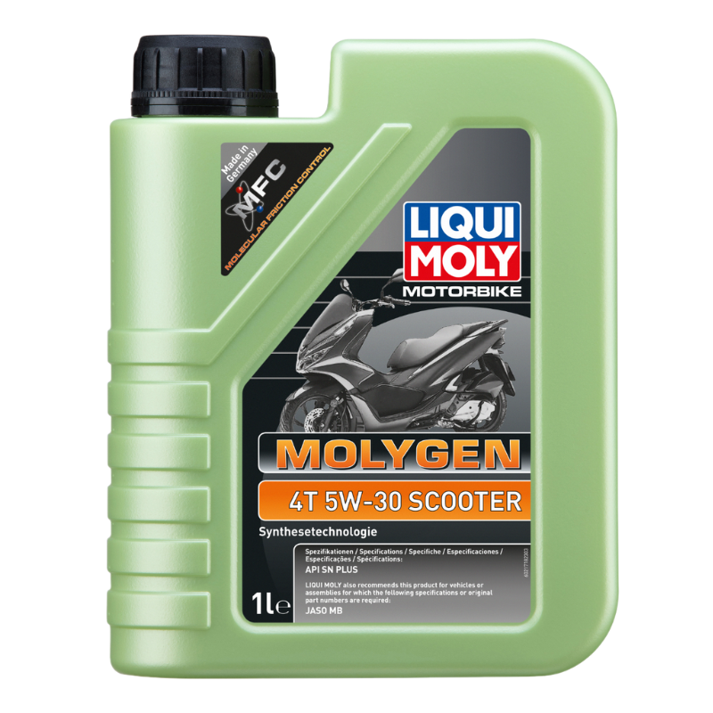 DẦU NHỚT ĐỘNG CƠ NHỚT XE TAY GA LIQUI MOLY (MOTORBIKE 4T 5W30 MOLYGEN SCOOTER 800ML) - 21718