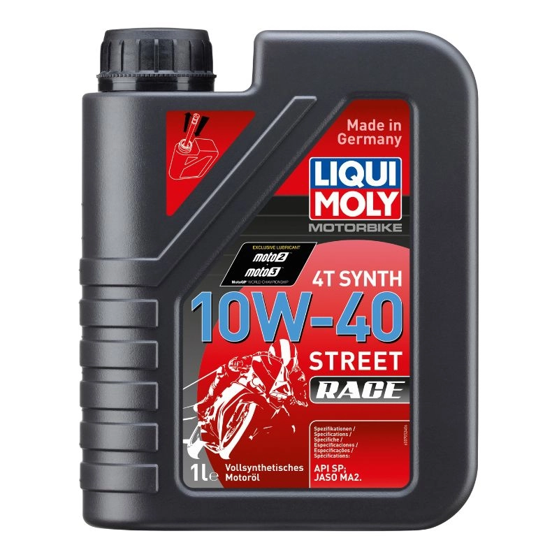 DẦU NHỚT ĐỘNG CƠ XE MÁY LIQUI MOLY (MOTORBIKE 4T SYNTH 10W-40 STREET RACE 1L) - 20753